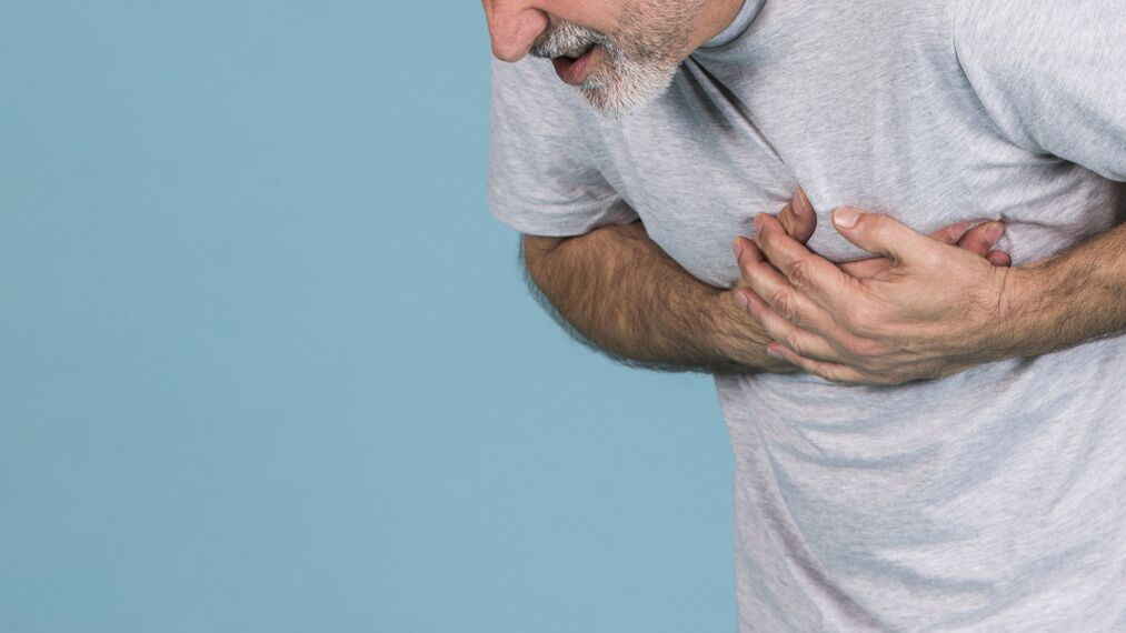 Dorsago to osteochondrosis of the chest spine